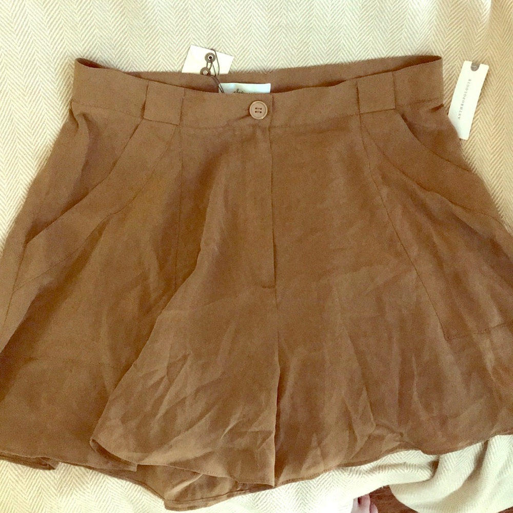 Anthropologie Silk Shorts